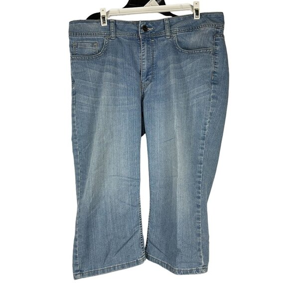 Riders by Lee Women's Denim Capri Pants Size 14 Blue - Picture 1 of 5